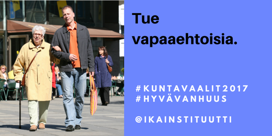 Kuntapäättäjä: Tue vapaaehtoistoimintaa