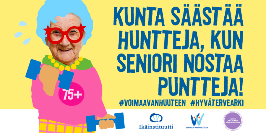 Ilmoittaudu Voimaa vanhuuteen -kärkikunnaksi, mukana jo 80 kuntaa