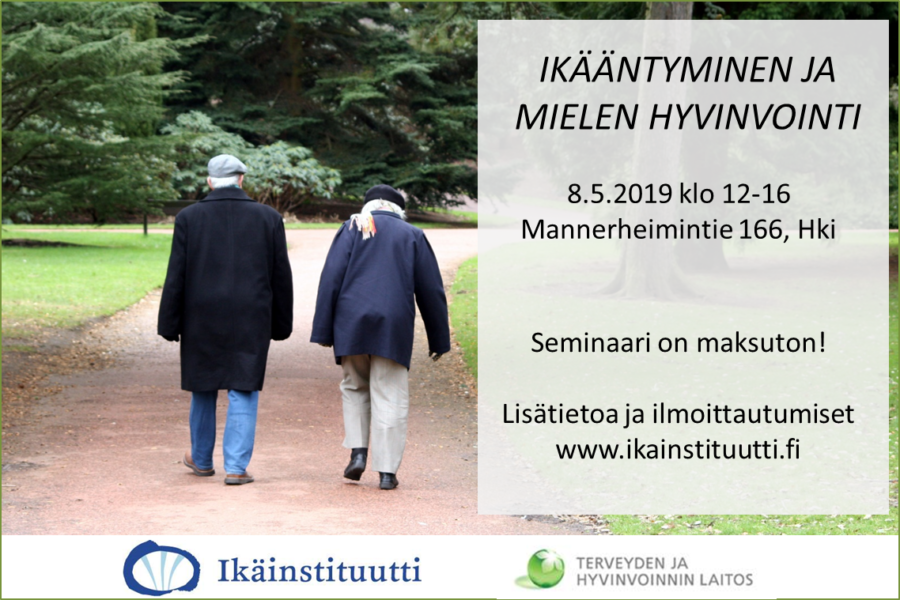 Ikääntyminen ja mielen hyvinvointi -seminaari 8.5.2019