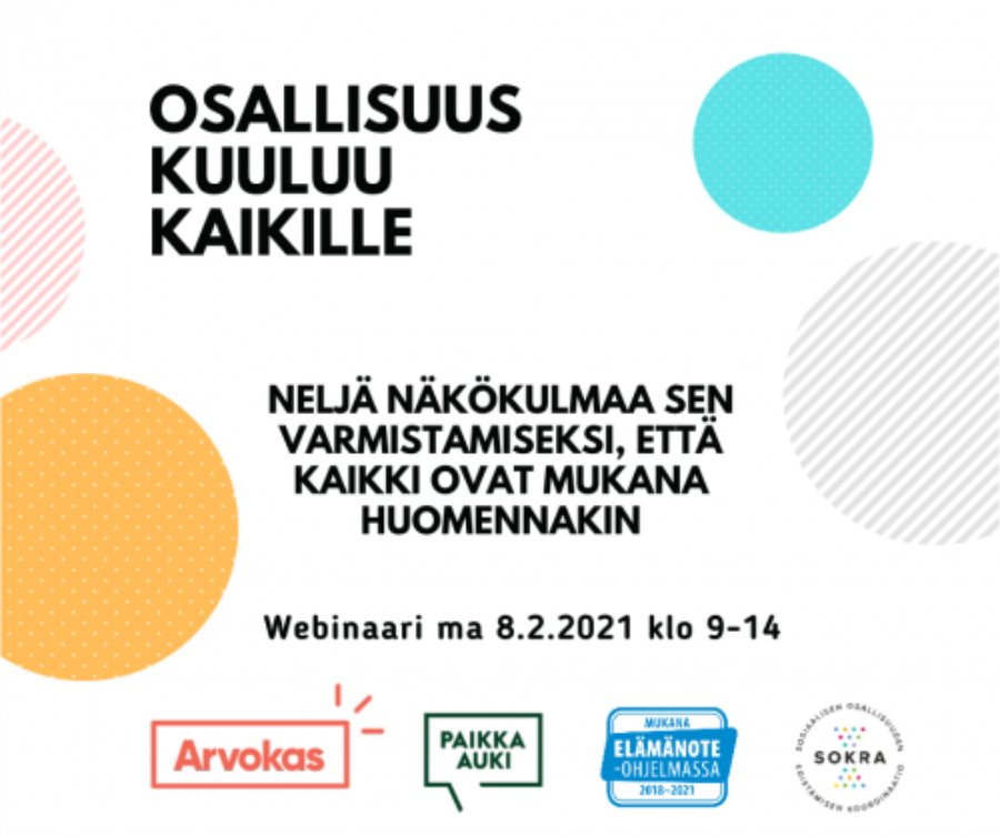 Osallisuus kuuluu kaikille -seminaarin antia