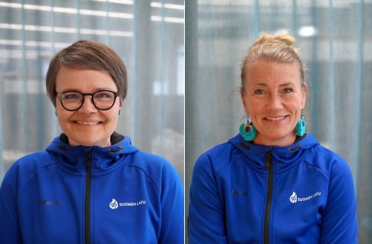 Virpi Jussila (vas.) ja Satu-Maria Ruotsalainen