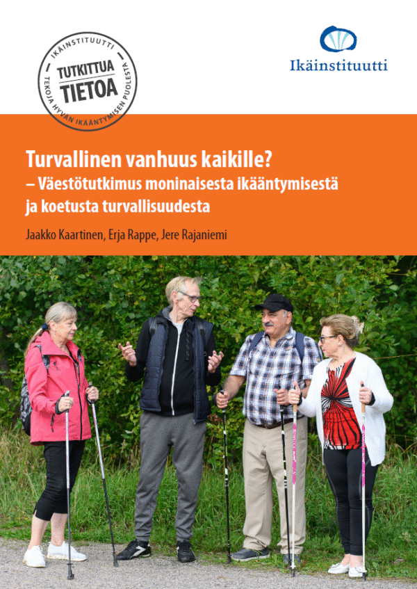 Turvallinen vanhuus kaikille -raportin kansi