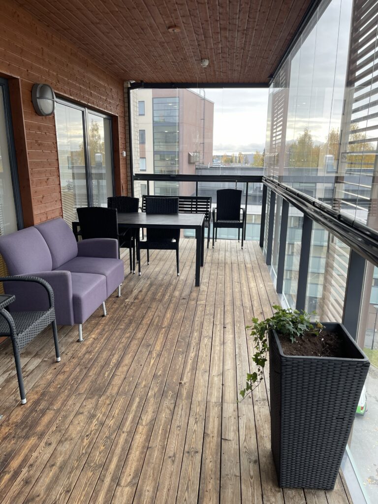 Matti-talon parveke.