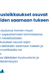 STEA-avustusten leikkaukset näkyvät myös Ikäinstituutissa