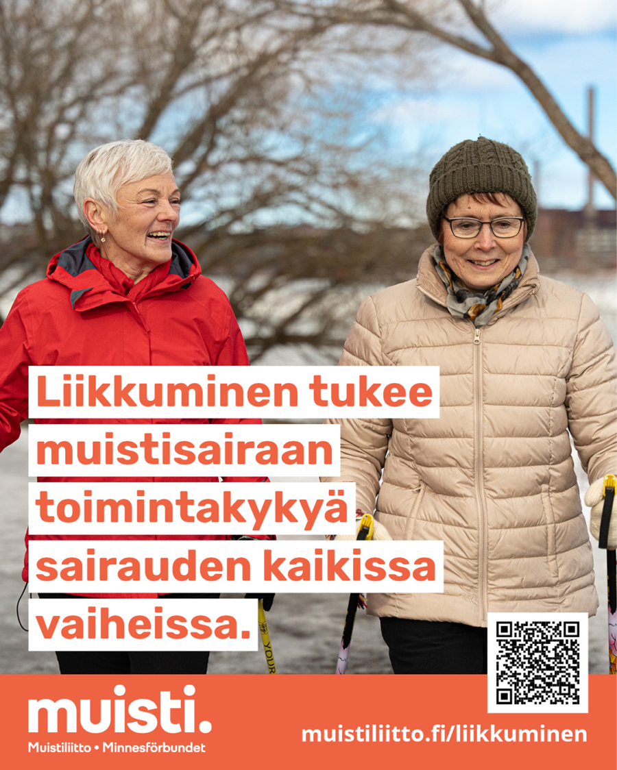 Muistisairaan liikkumisen materiaalit